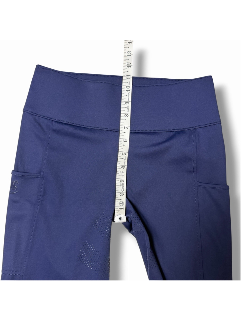 Smartpak Piper Nwt Women’s Extended Silicone Grip Tights Full Seat Navy Medium — image 4 of 8